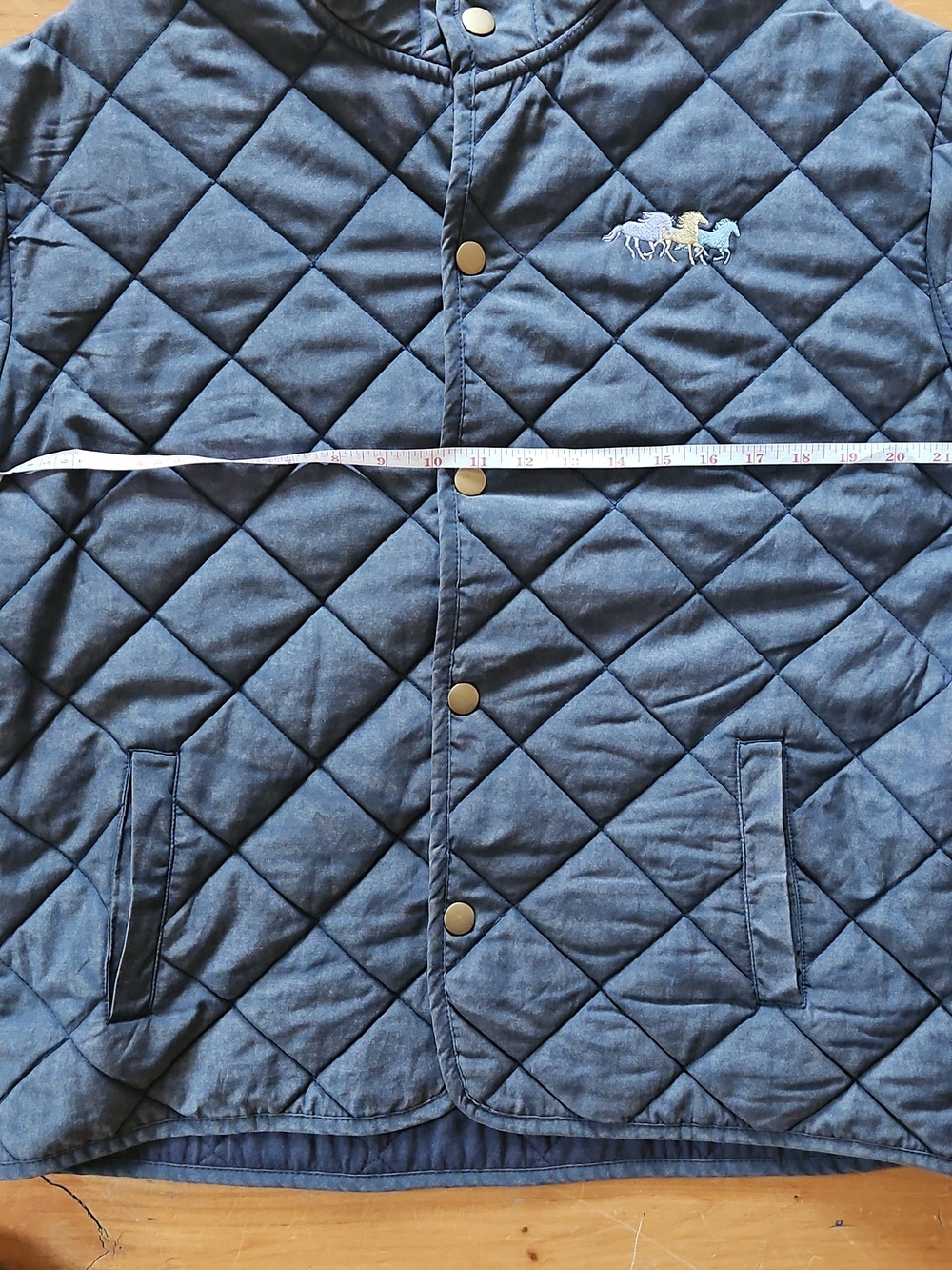 Boxercraft Quilted Navy Blue Jacket - Picture 4 of 5